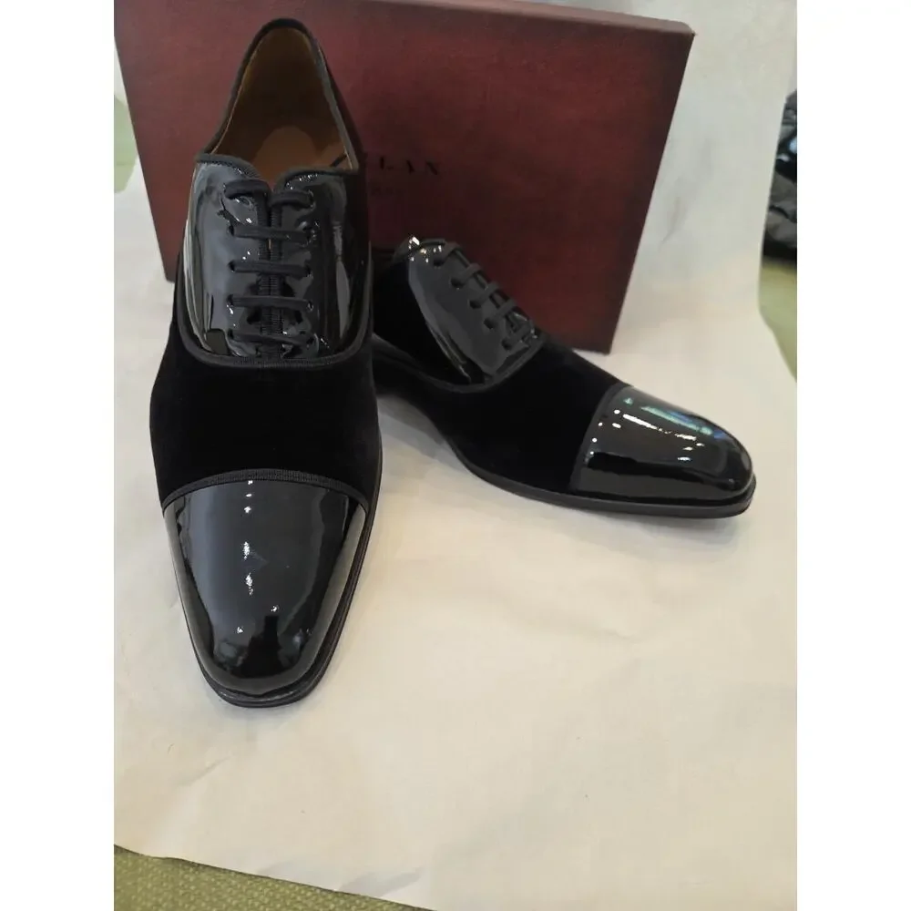Mezlan 9265 Made In Spain Pio Black FormalTuxedo Lace Up (10.M) - Picture 10 of 13